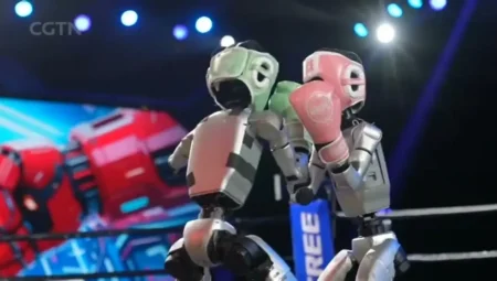 Dünyanın birinci insansı robot boks turnuvası düzenlendi!